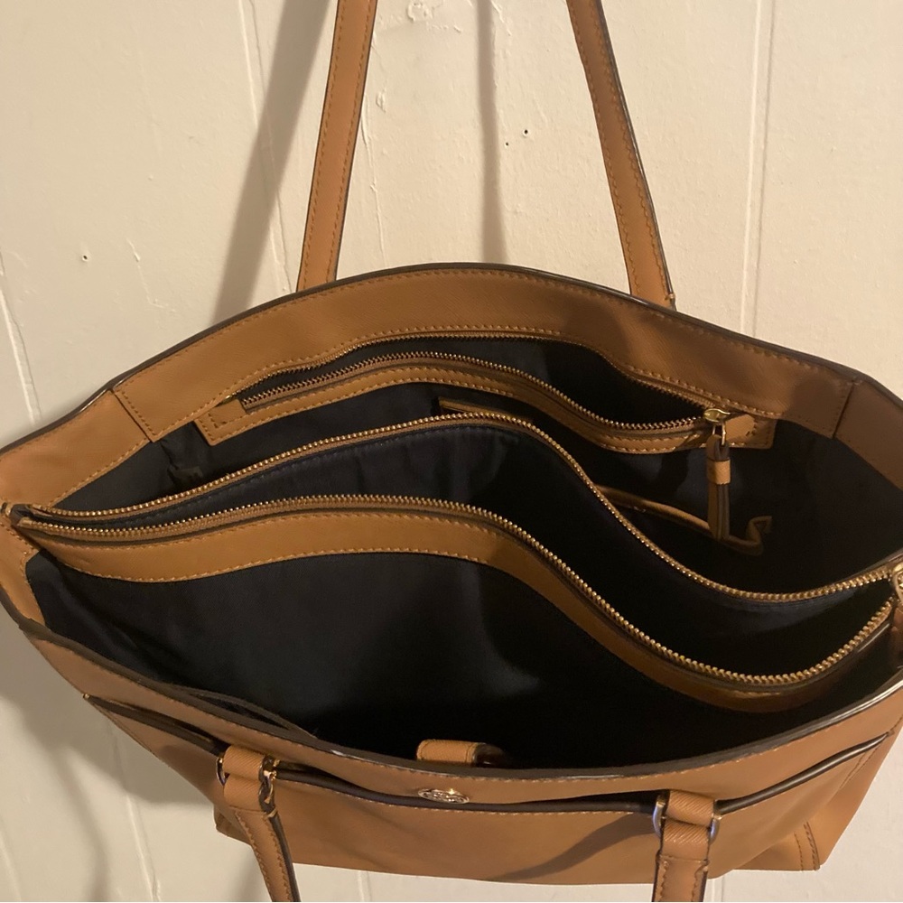 Tan Leather Tote Bag - Picture 10 of 13
